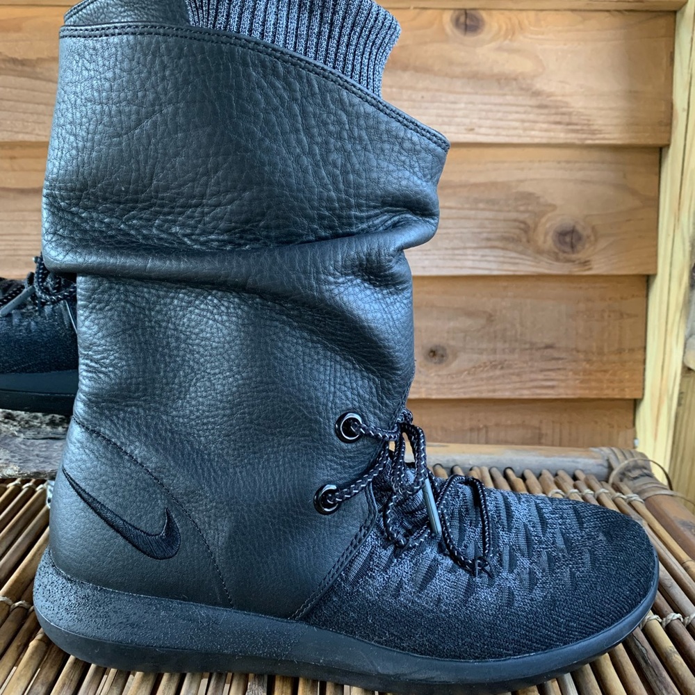 Nike Roshe Two Hi Flyknit Leather Boots - Picture 9 of 15